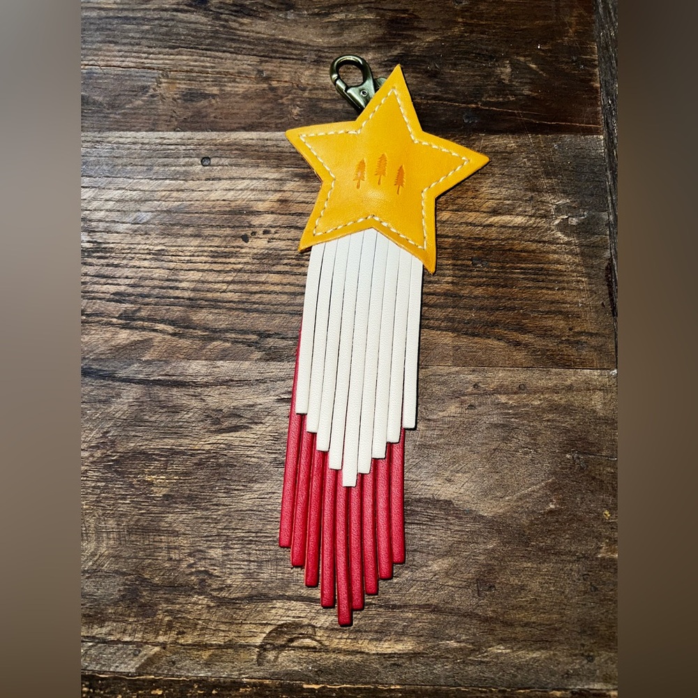 Portland Leather Austin store exclusive shooting star keychain bag flair NEW